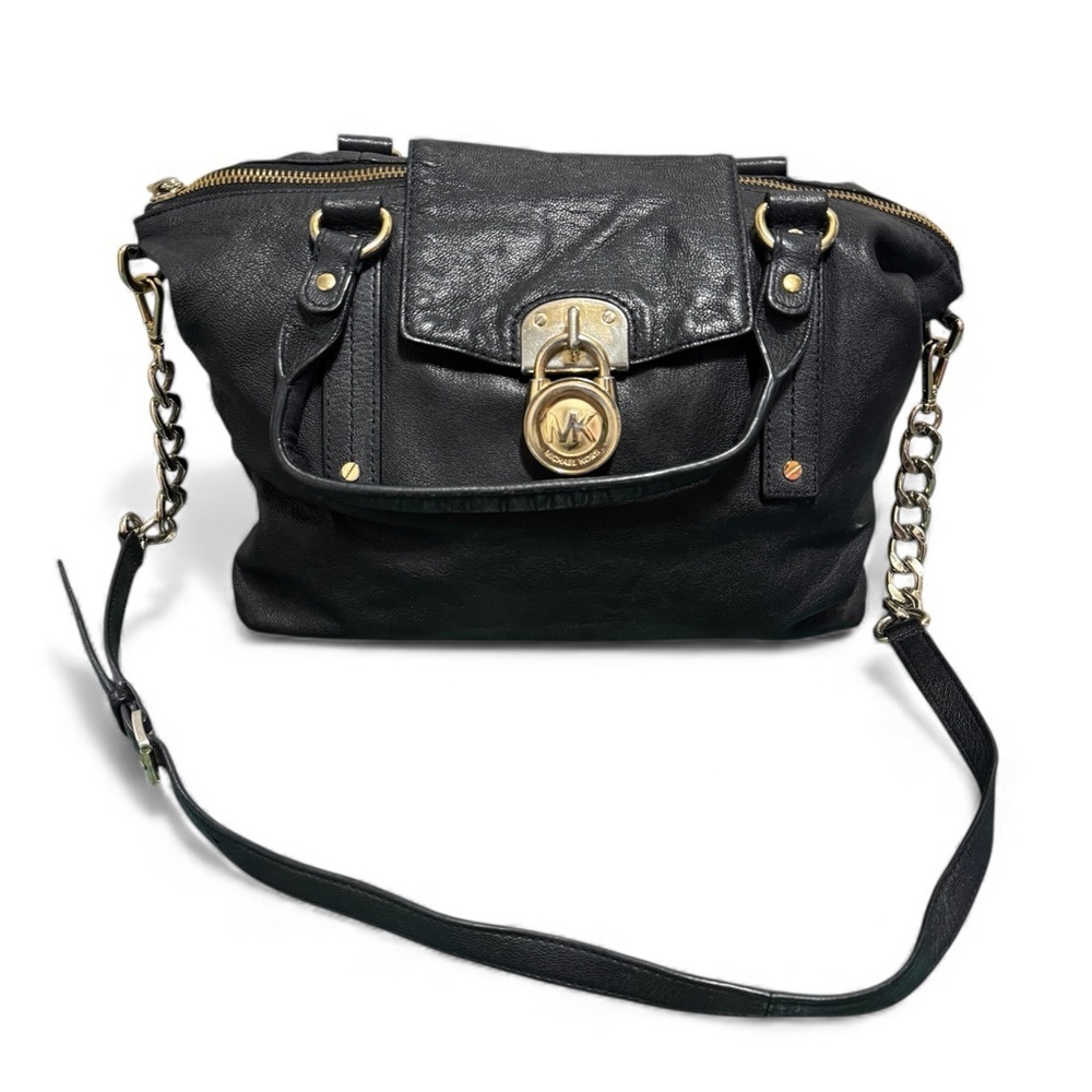 Michael Kors Hamilton Medium Leather Satchel